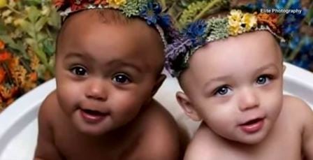 Husker du tvillingjentene med forskjellig hudfarge? Her får vi møte dem på ett-årsdagen deres!