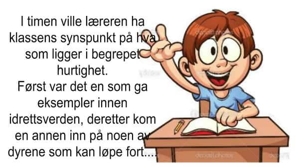 Elevene lærer om hurtighet da en ivrig guttunge rekker hånden i været – men svaret hans?…Haha!