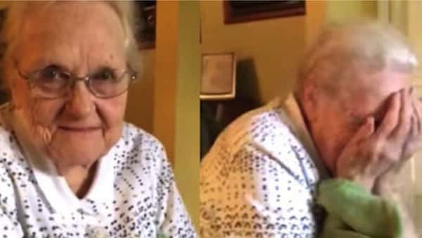 92-åringen skrev en sang for mange år siden, og overraskelsen er stor når hun får høre hvem som synger den!