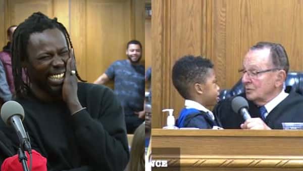 Faren er tiltalt for råkjøring, og dommeren ber sønnen avgjøre om pappa er skyldig eller ikke!