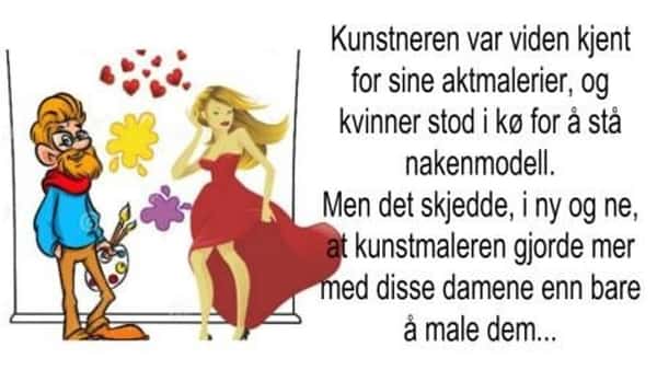 Kunstneren gjort enn å bare male modellen sin  – men hva han sier når kona kommer… Haha!