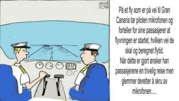 Piloten glemmer å skru av mikrofonen i cockpiten – det som skjer videre er hysterisk morsomt!