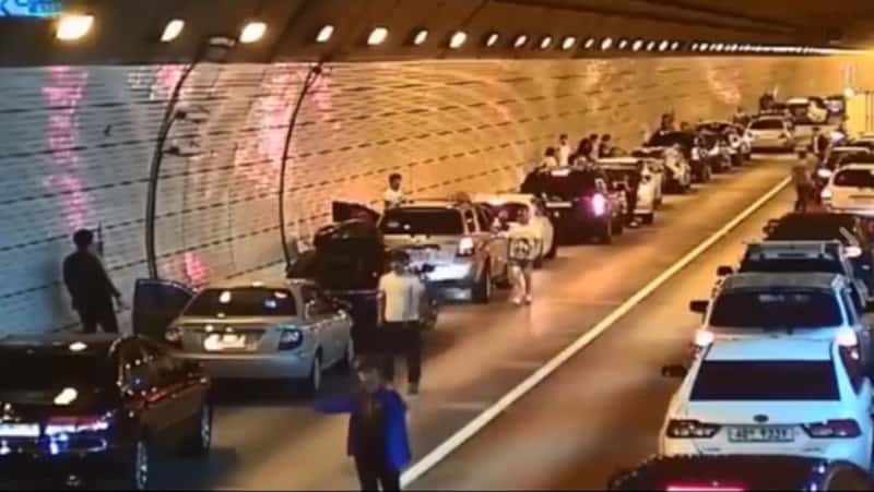 Det har skjedd en ulykke i en tunnel i Korea – det som skjer er virkelig imponerende!